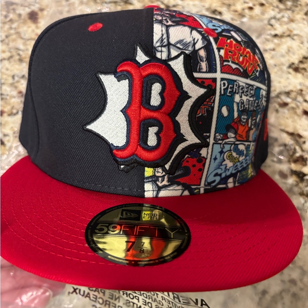 New Era 59FIFTY Multiple Color comic Boston Cap